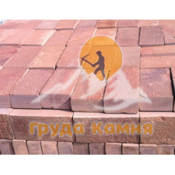 Брусчатка из камня красная