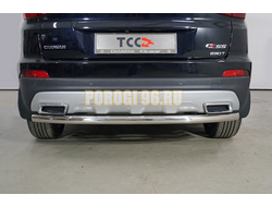 Защита задняя 60,3 мм ТСС для Changan CS55 2WD 1.5T 2022-