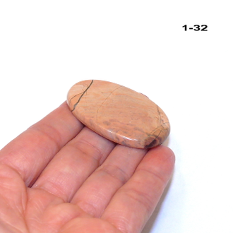 Яшма натуральная (кабошон) №1-32: 45*29*4мм