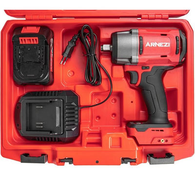 Гайковерт ударный аккумуляторный бесщеточный 1/2" 1180Nm 18V 4.0Ah ARNEZI R9000005