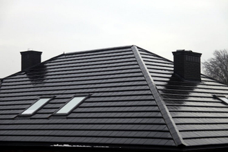 Цементно-песчаная черепица, Kriastak, Platt Черная