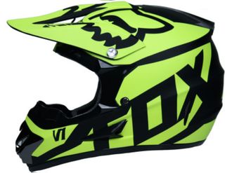 Шлем Fox, |S|M|L|XL|, Full Face, черно-желтый матовый