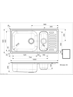 Мойка Reginox Minister R 25 OKG lux