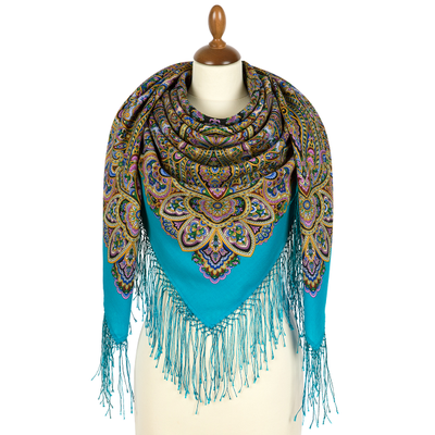 Павловопосадский платок Знойный ветер 1888-11