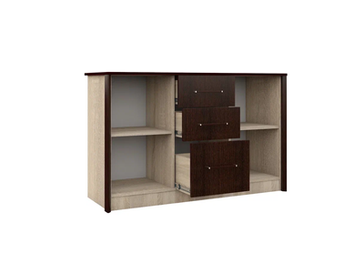 Комод Эшли 136 см венге, дуб сонома