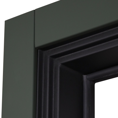 Стальная дверь   Vertu с зеркалом (биометрический замок)