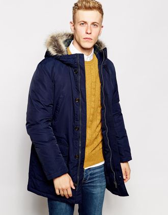 Оригинал Парка Ben Sherman &quot;Quilted Arctic Parka&quot; Темно-Синий