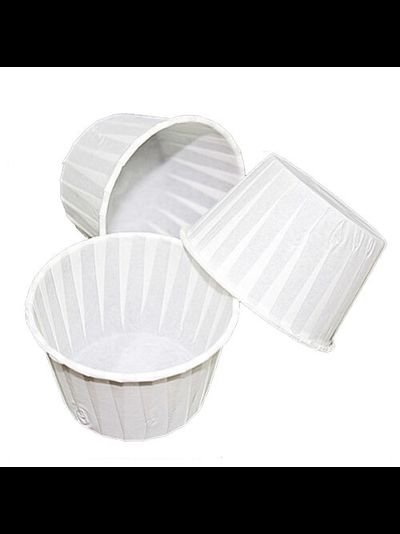 Форма для капкейков ламинированная усиленная  (100 шт., белая), 50*40мм