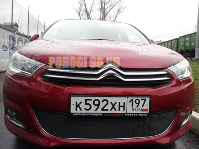 Защита радиатора Citroen C4 HB 2011-2016 black