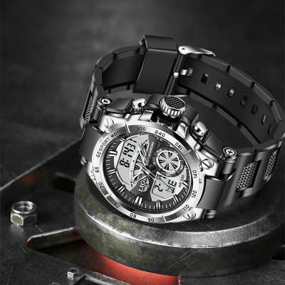 Мужские кварцевые цифровые наручные часы LIGE 8971