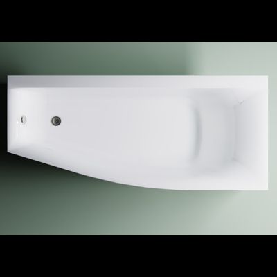 Astra-Form Ванна Скат Solid Surface правосторонняя 170/75 см белая матовая