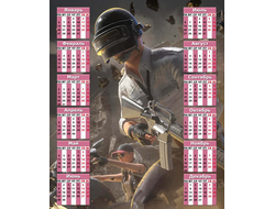 Календарь настенный PlayerUnknown’s Battlegrounds, PUBG, ПУБГ №24