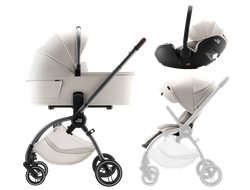 Коляска 3в1 Britax Roemer Rio Lux Soft Taupe + BABY-SAFE PRO LUX Soft Taupe
