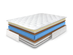 Латекс 2см + OrtoFoam 2см + Кокос 1см + Войлок+ НПБ (256 пр./кв.м.) +Войлок+Кокос 1см + OrtoFoam 4см