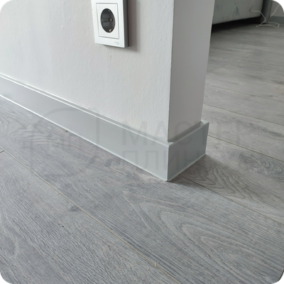 Плинтус ХДФ Dollken Cubu Flex Life 100мм Х 2,5 м 1012/1202 Серый