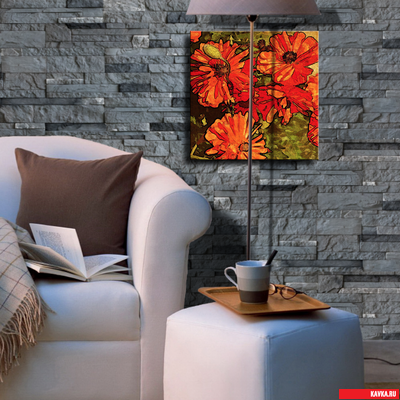 Сланец Карпаты, цвет серый штукатур (Kavka)