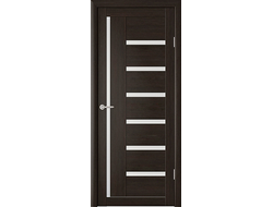 Межкомнатная дверь Мадрид темный кипарис с матовыми стеклами