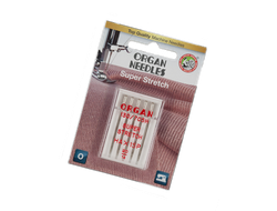 Иглы для бытовых швейных машин "ORGAN" супер стрейч  5шт. в пенале №90