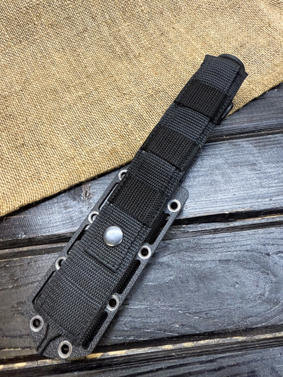 Тактический нож Нерпа-2 сталь AUS6, рукоять резина, ножны ABS