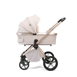 Коляска 3в1 Peppy Monaco Plus, Beige / Бежевая, рама Беж (First)