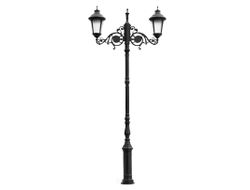 Парковый светильник серии  MUNICH 2 (Опора + 2а светильника)