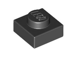 Plate 1 x 1, Black (3024 / 302426)
