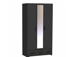 Спальня АЙРИС - АЙРИС 444 Шкаф для одежды и белья Антрацит/Креатель