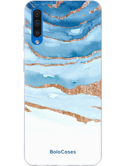 Чехол для Samsung с мраморным дизайном №120