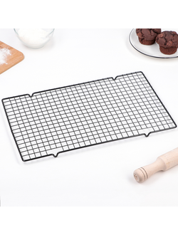 Решётка для глазирования и остывания кондитерских изделий, 40×25×1,5 см