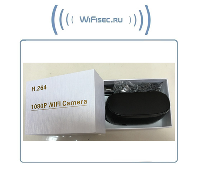IP видеоняня WiFi (Часы настольные, овальные) с аккумулятором  с DVR, Full HD  (Pro iCam)
