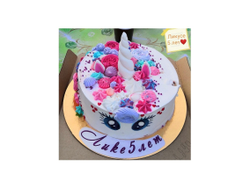 Торт в стиле единорога/кошки и других персонажей