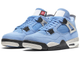 голубые кроссовки Air Jordan 4 Retro University Blue CT8527-400