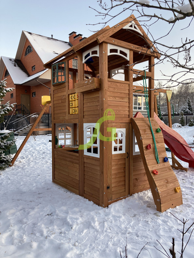 Детская площадка IgraGrad Клубный домик 2 с рукоходом Luxe