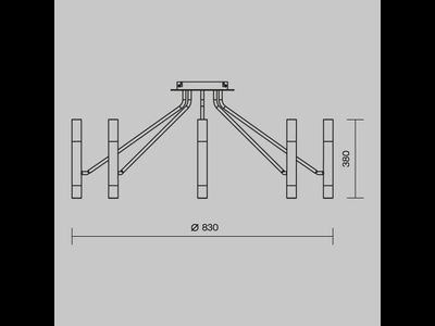 Потолочный светильник Vigo, MOD620CL-16B