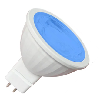 Лампа светодиодная Ecola MR16 GU5.3 220V 9W Синий прозр. 47x50 M2CB90ELY