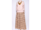 ЮБКА-БРЮКИ "КЛЕТКА" вишневая, бежевая до р.54