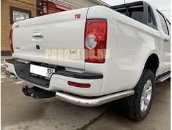 Защита заднего бампера уголки d60 для JAC T6