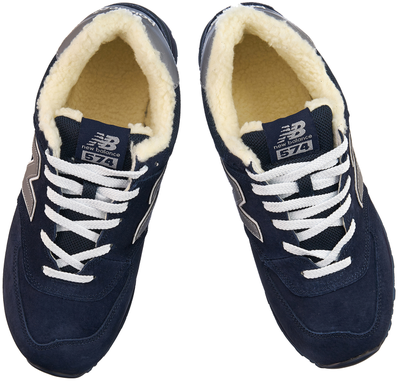 New Balance 574 Navy Blue с мехом