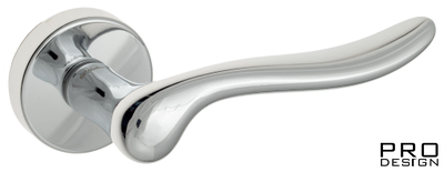 Дверная ручка на круглом основании Fratelli Cattini "MAYA" 7-CR полированный хром