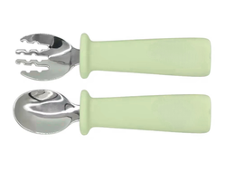 Детские столовые приборы (ложка и вилка) ФИСТАШКОВЫЙ