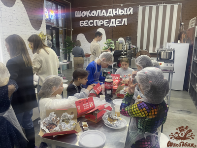 День рождения на шоколадной фабрике или групповой мастер-класс