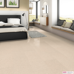 Пробковые полы Haro Сирио крем 533391 в интерьере спальни