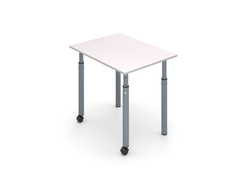 Стол ученический 1-местный на круглых опорах регулируемый