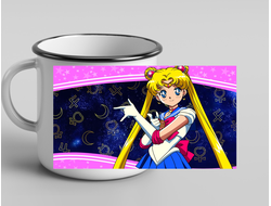 Кружка металлическая эмалированная Сейлор Мун №5