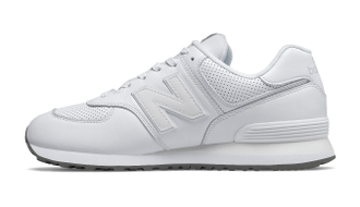 New Balance 574 White Leather
