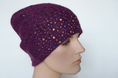 Vizio Италия 6917 CL шапка фуксия со стразами цвет 20