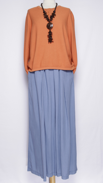 Брюки палаццо "ШТАПЕЛЬ" графит, чёрные, джинс, желтые до р.56