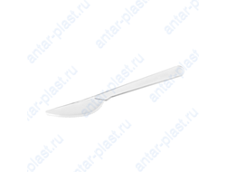 Нож пластиковый прозрачный 18 см ПРЕМИУМ (50 шт.)