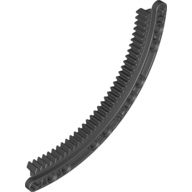 Technic, Gear Rack 11 x 11 Curved, Black (24121 / 6224911 / 6322255)