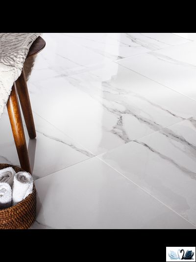 Керамогранит Staro Oasis Milos Statuario 60х60 см полированный цвет белый